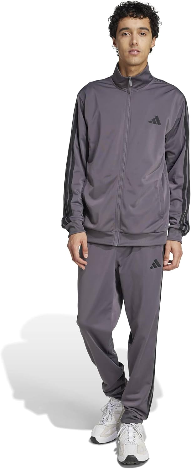 adidas mens Basic 3-stripes Tricot Track Suit for Stylish Comfort