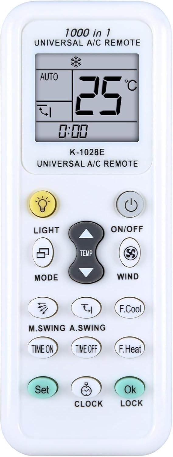 Universal AC Remote Control, 1000 in 1 Haier/LG/Gree - PZL