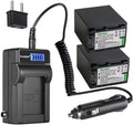 Kastar 2-Pack NP-FV100 Battery and LCD AC Charger - Extended Runtime