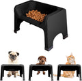 Fluff Trough Elevated Dog Bowl for Flat-Faced Pets - Reduces Neck