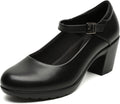 Womens Mary Jane Dress Shoes Chunky Low Block Heels 7CM