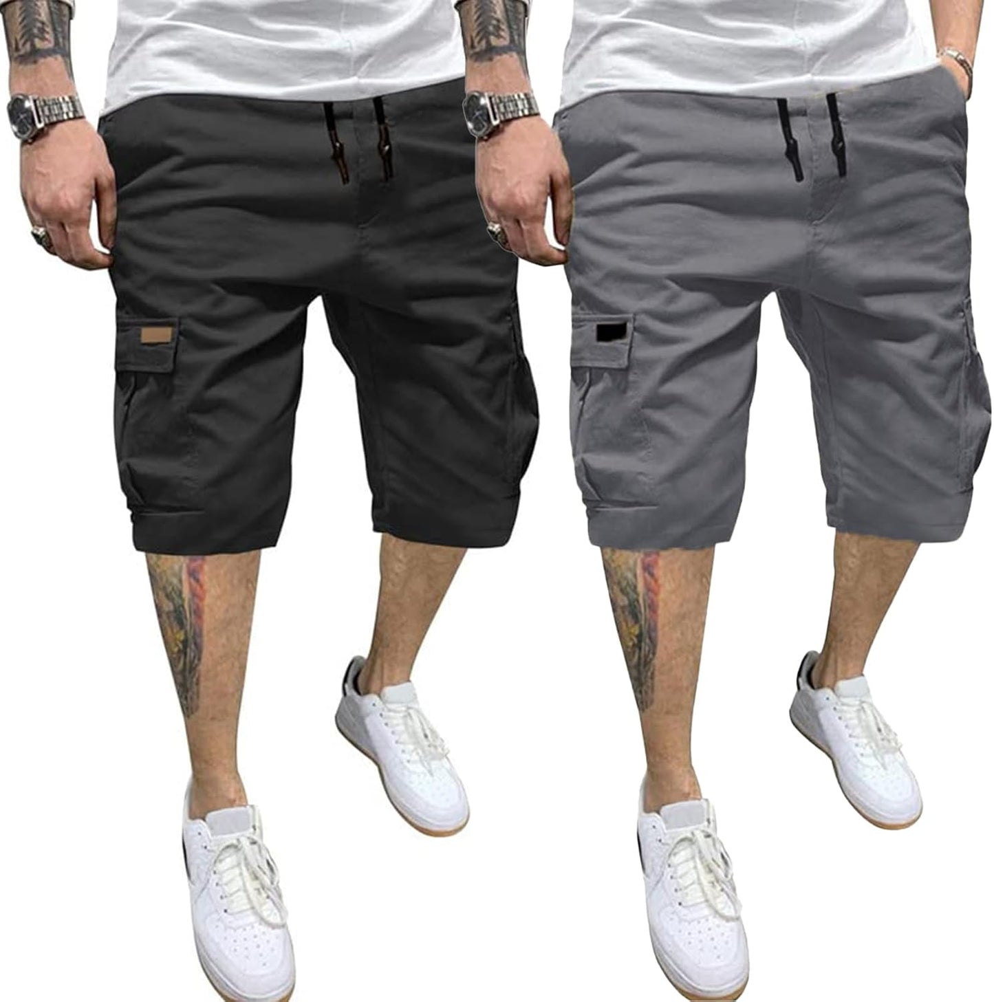 PIDOGYM Men's Casual Cargo Shorts for Outdoor Adventures