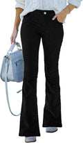 Corduroy Pants for Women High Waist Flare Pants - Flattering Wide