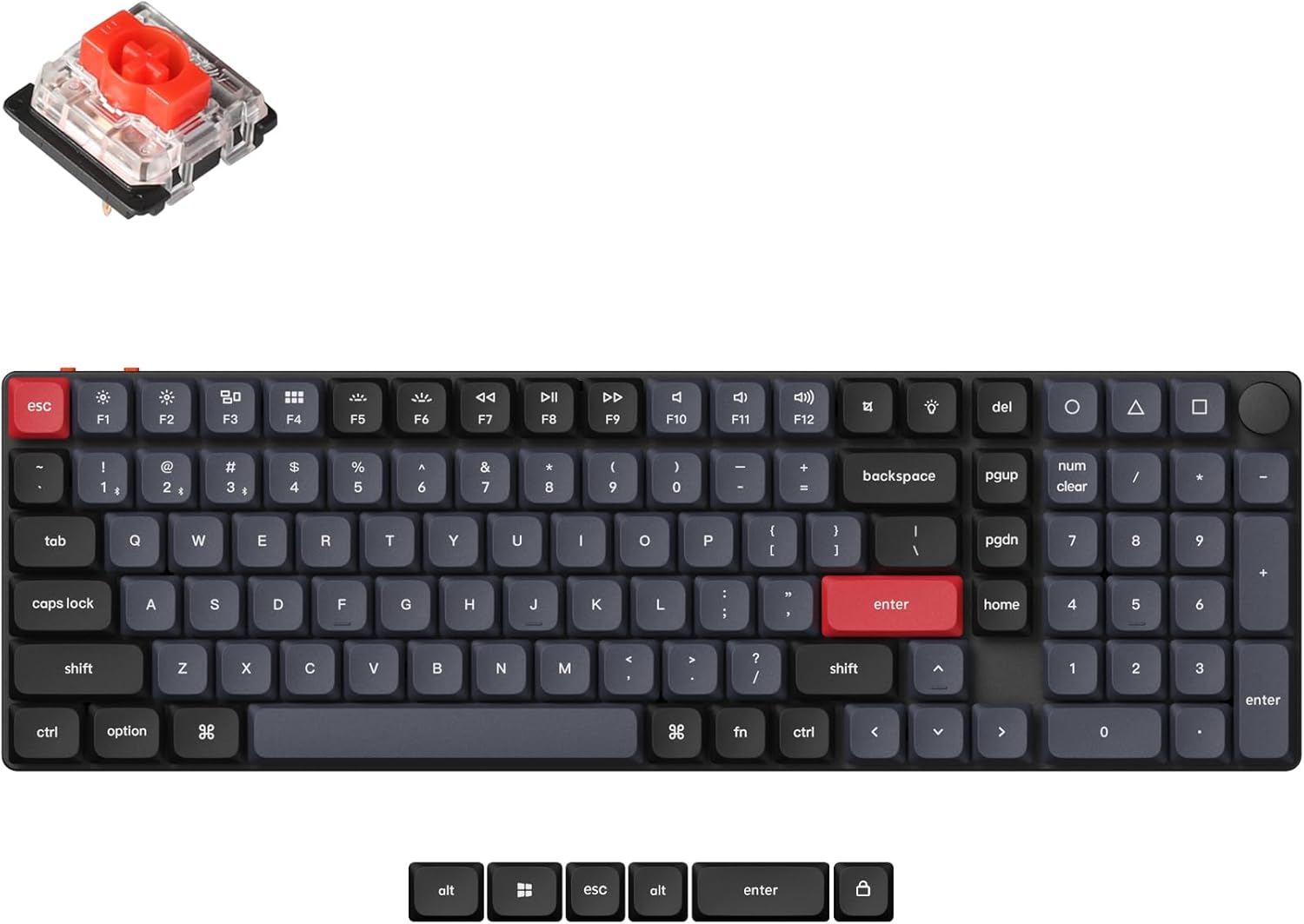 Keychron K17 Pro Low-Profile Mechanical Keyboard