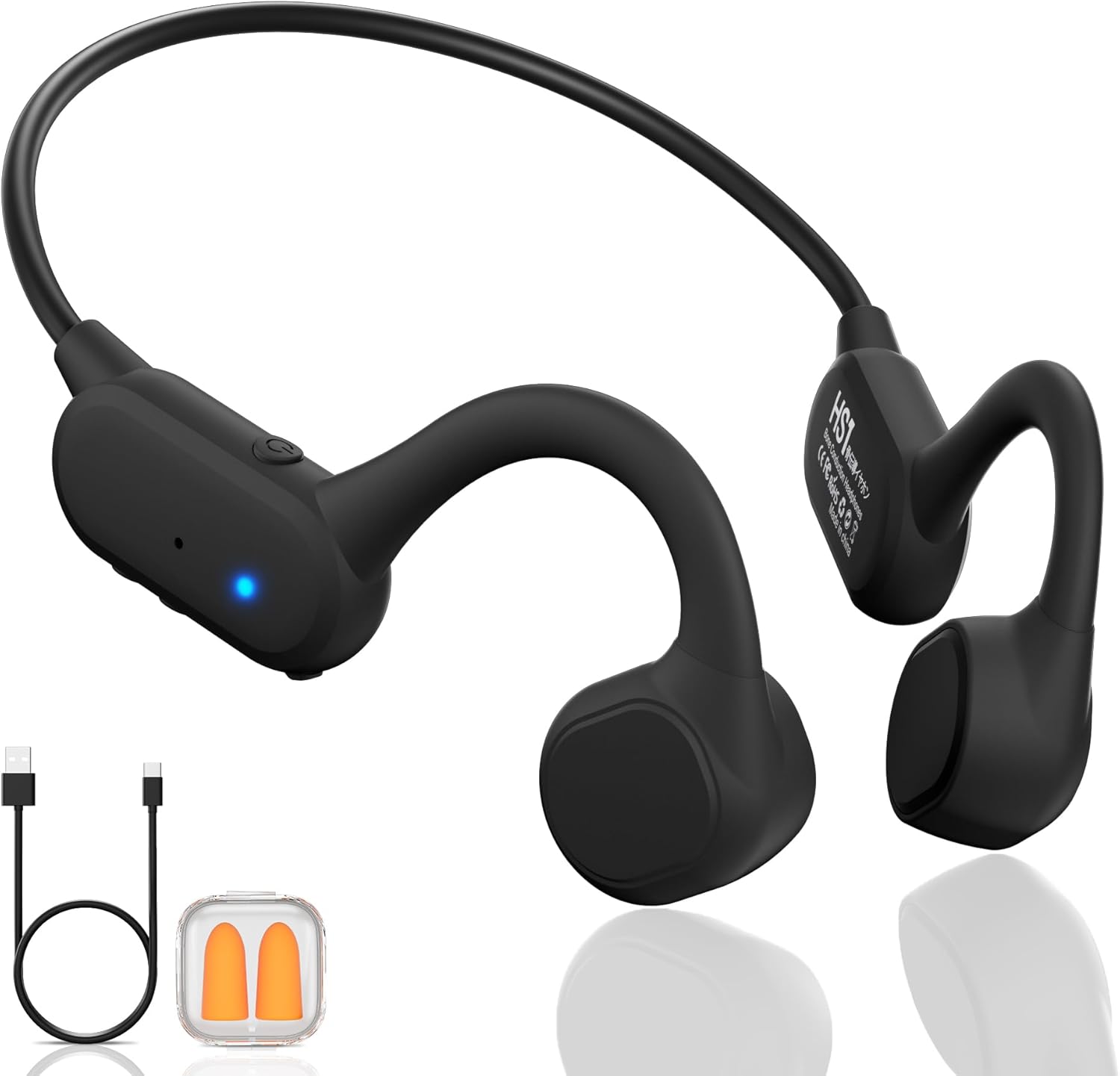 Bone Conduction Headphones with 12Hrs Playtime and Mic