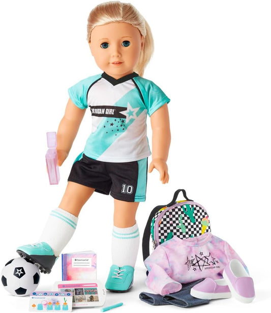 American Girl Truly Me 18-inch Doll with Soccer Playset Supplies