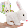 Plush Bunny Rabbit Pet Electronic Toy - Walking, Hopping, Wiggle Ears