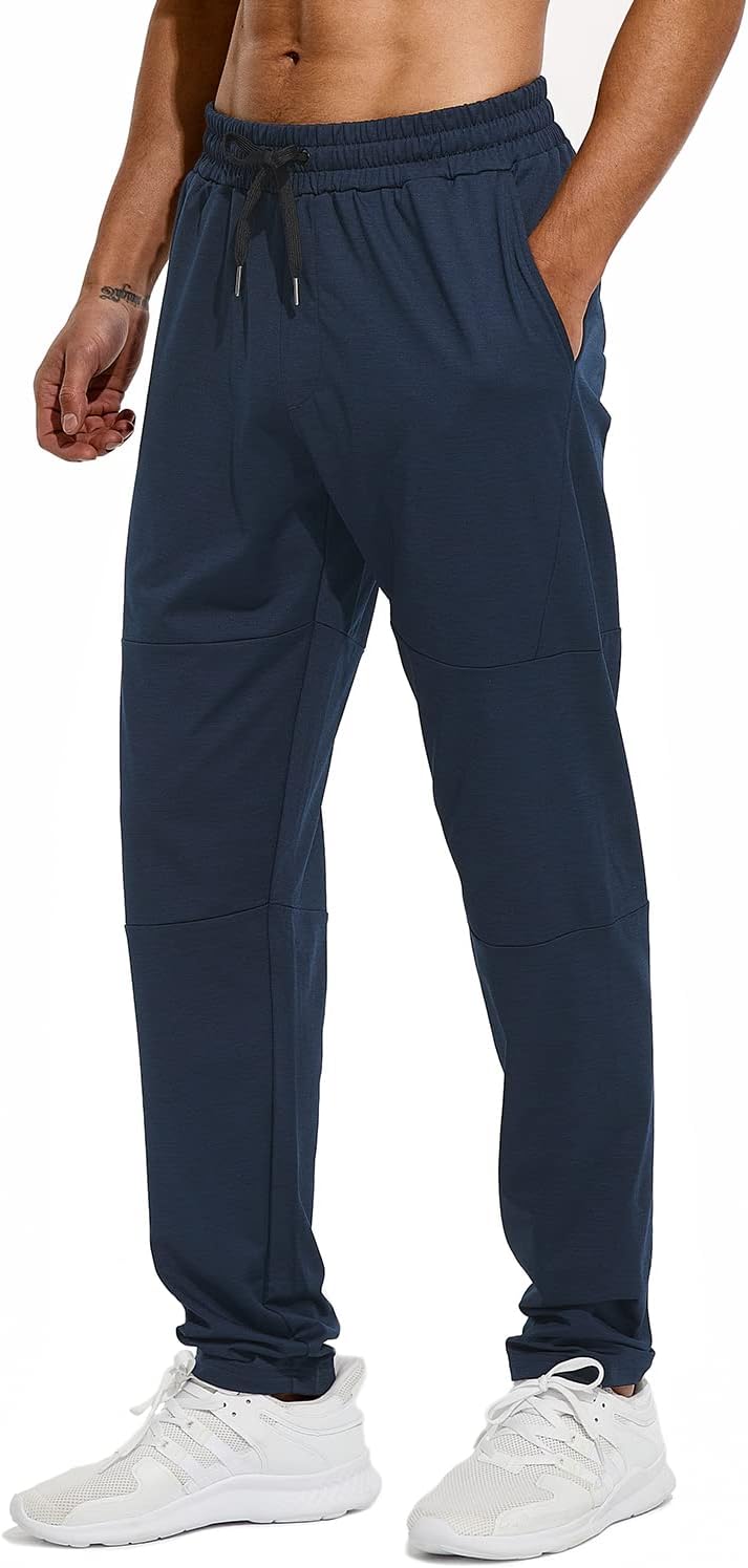 Tall Mens Sweatpants with Zipper Pocket for Extra Comfort