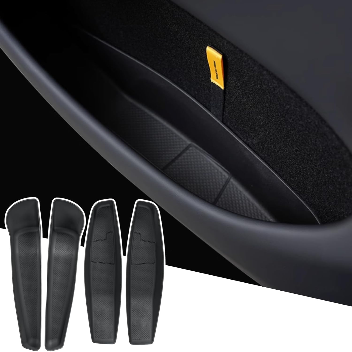 Front Rear Door Pocket Liners for 2025 2026 Tesla Model Y