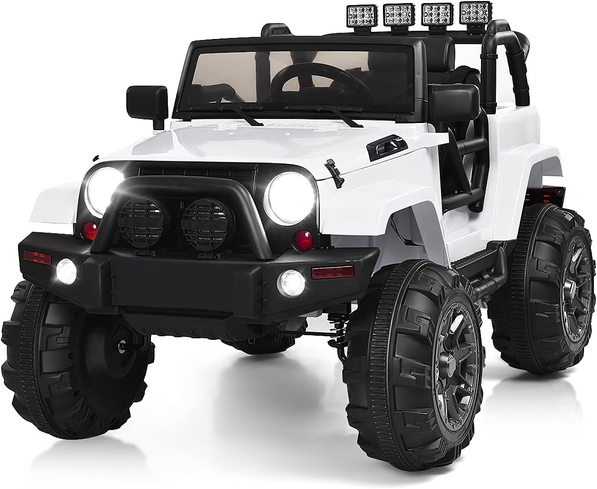 Costzon Ride On Car with Remote Control and LED Lights for Kids