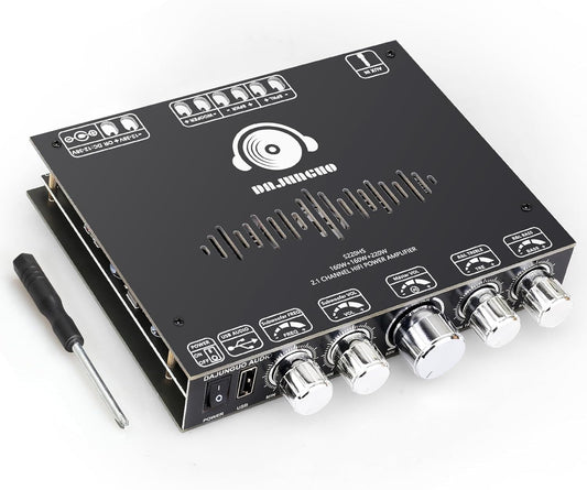 BLUETOOTH POWER AMP - Custom Name, TDA7498E Chip, 2.1 Ch.