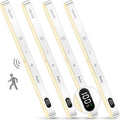 WILLED 3000K Closet Lights Motion Sensored 4 Pack - Rechargeable Touch