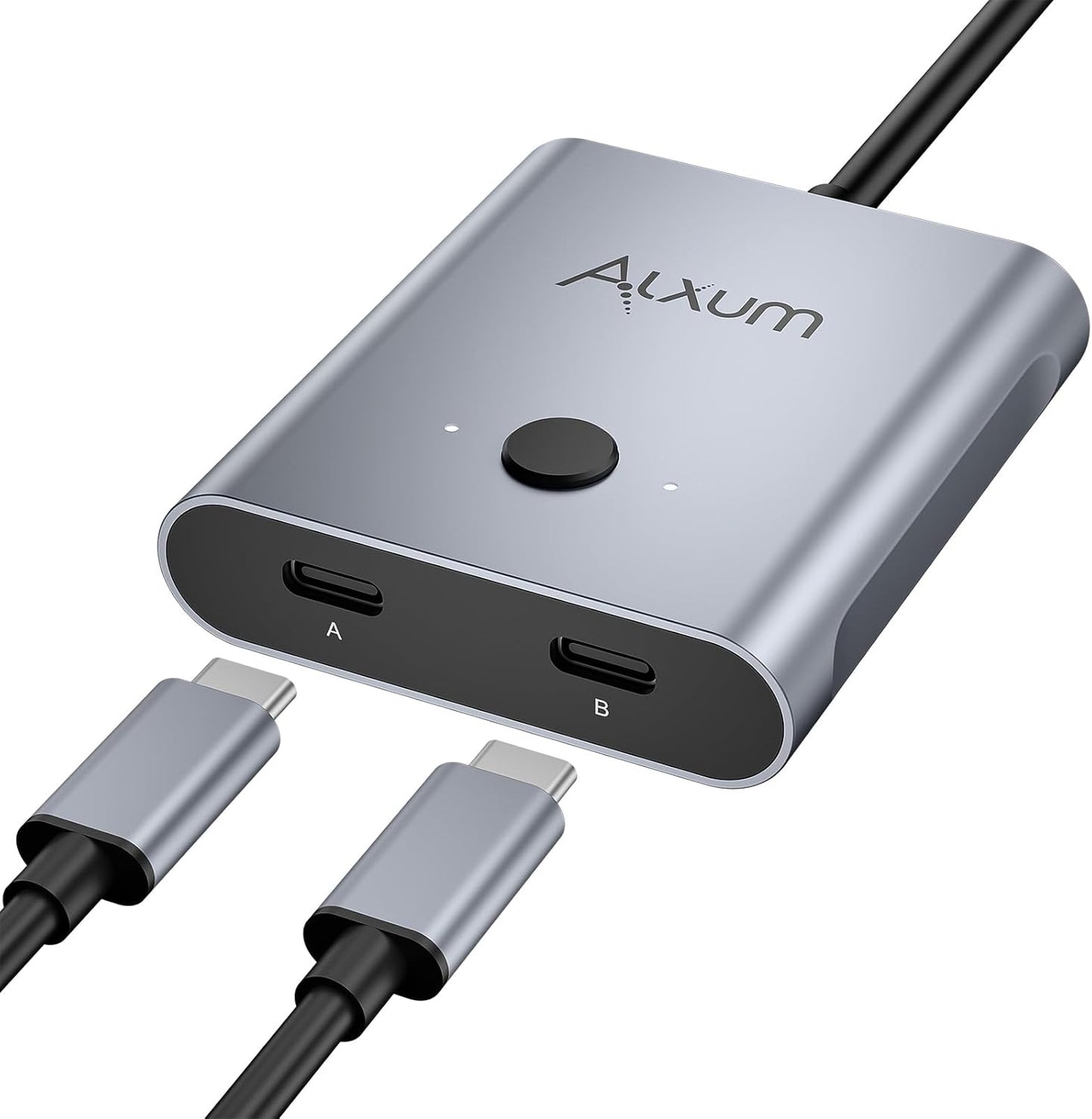 Alxum Bi-Directional USB C Switch for 2 Computers & 1 Monitor