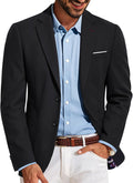 Men's Lightweight Two Button Blazer Casual Sport Coat by PJ Paul Jones