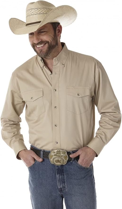 Wrangler Men's Painted Desert Long Sleeve Button Work Shirt Review