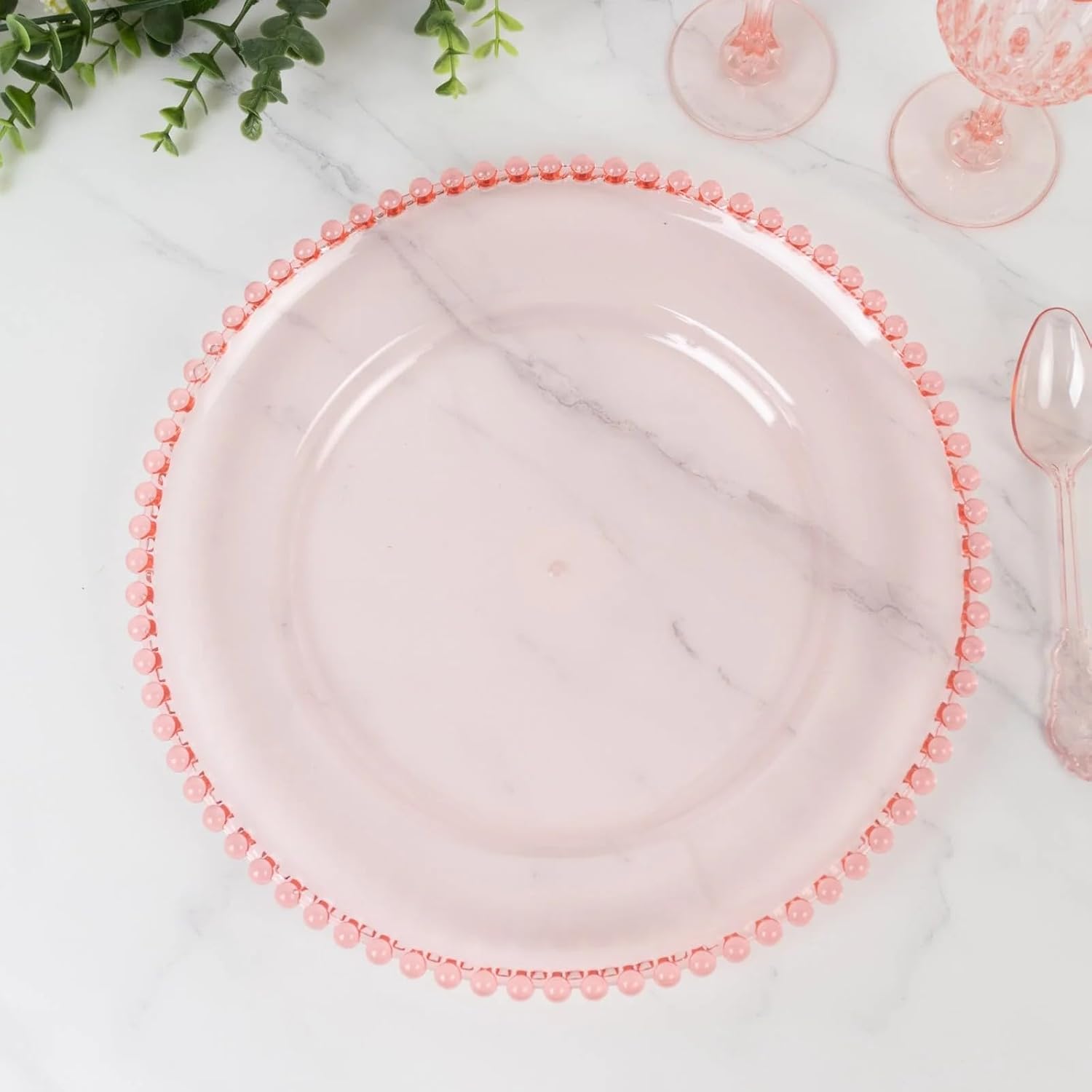 Acrylic Charger Plates Set of 12 for Elegant Dinner Parties