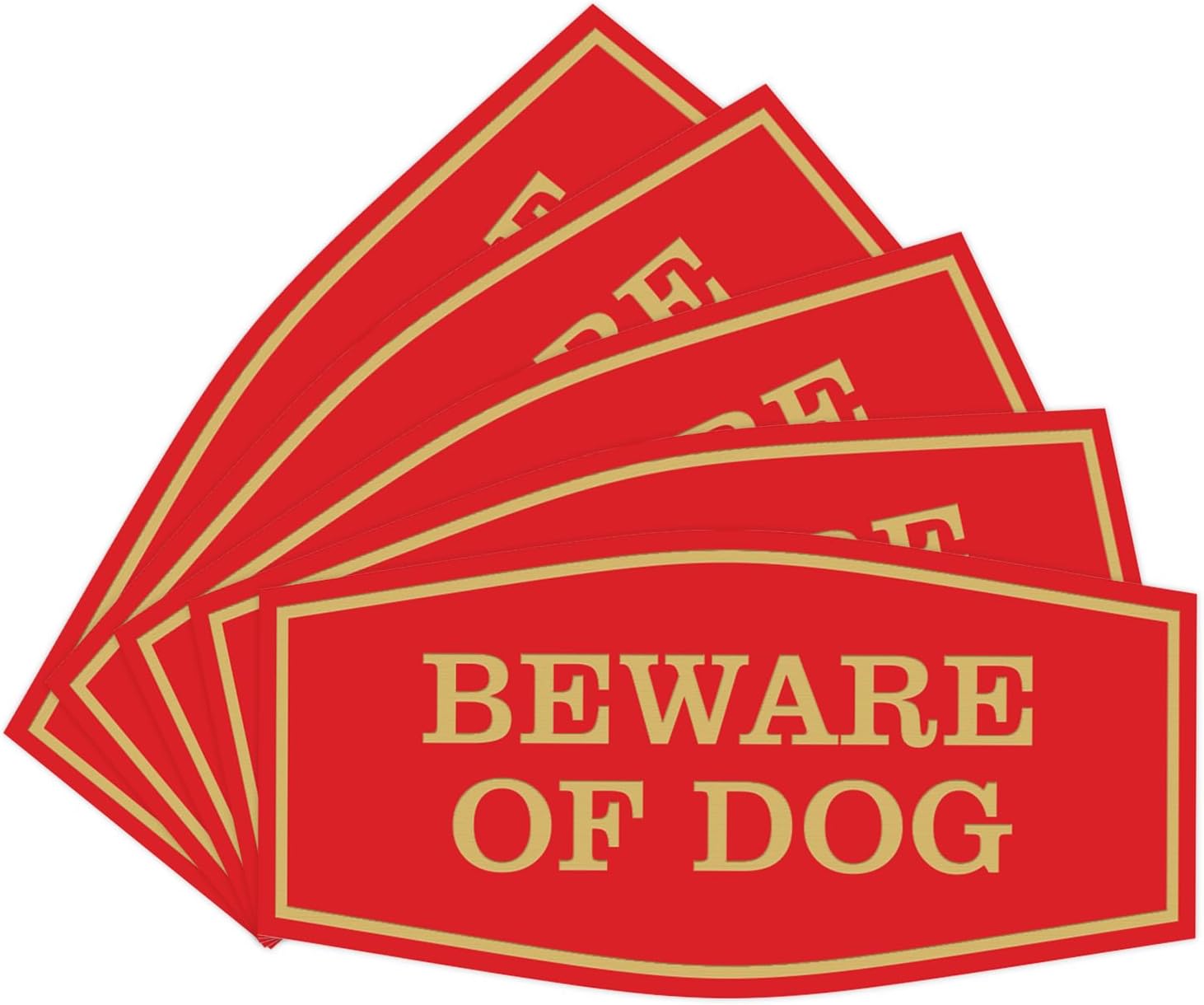Fancy Beware of Dog Wall Sign - Durable Home Security Signs