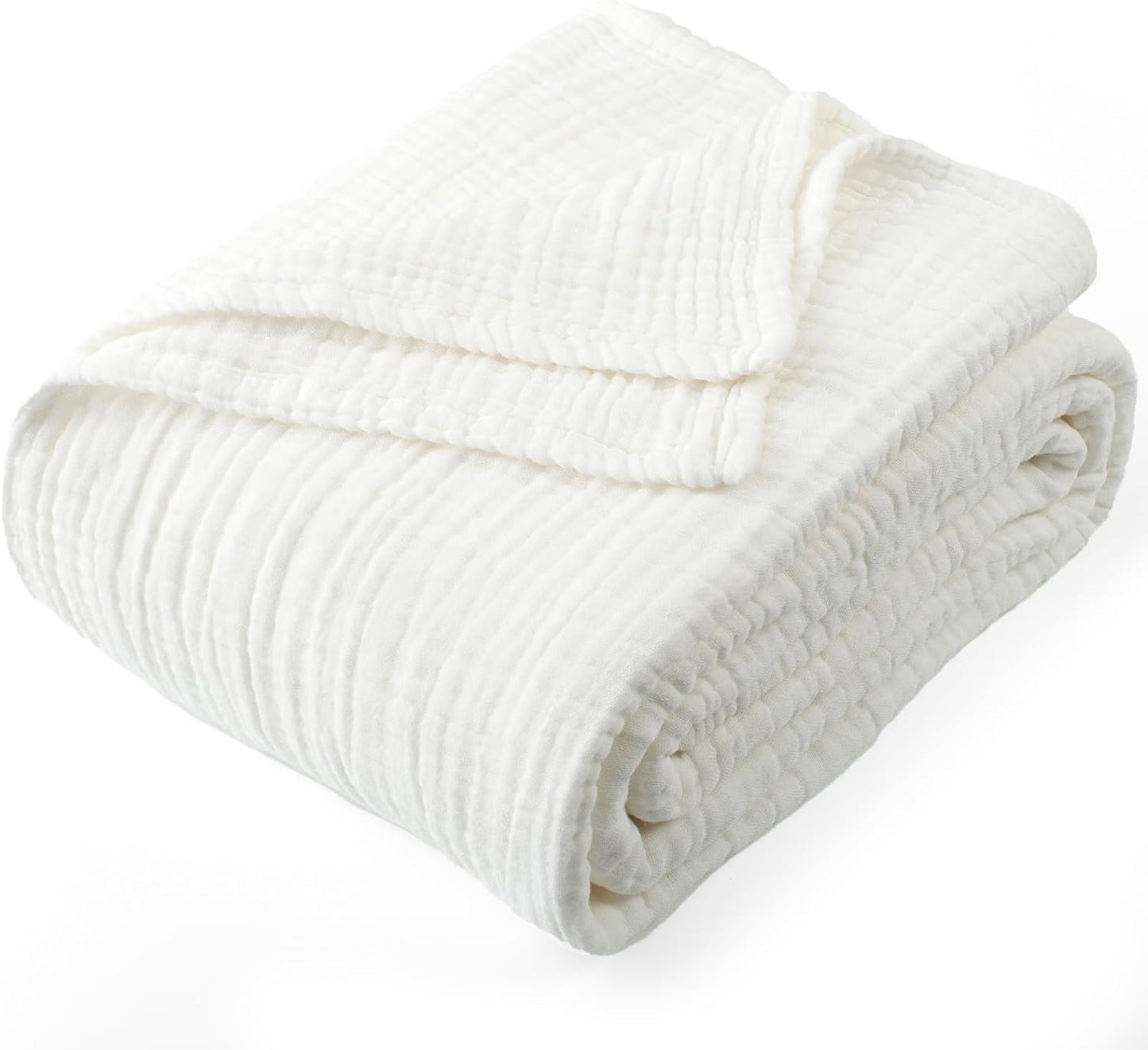 Cotton Muslin Throw Blanket for All Seasons - Soft & Lightweight