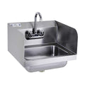 HALLY Stainless Steel Sink for Washing with Faucet and Side Splash