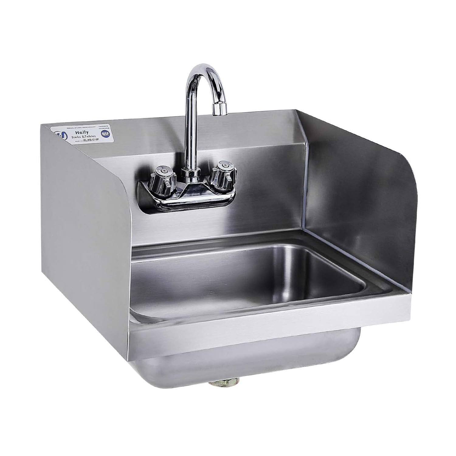 HALLY Stainless Steel Sink with Faucet for Kitchen and Restaurant