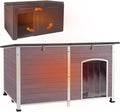 Aivituvin 59in Extra Large Insulated Dog House for Winter Use