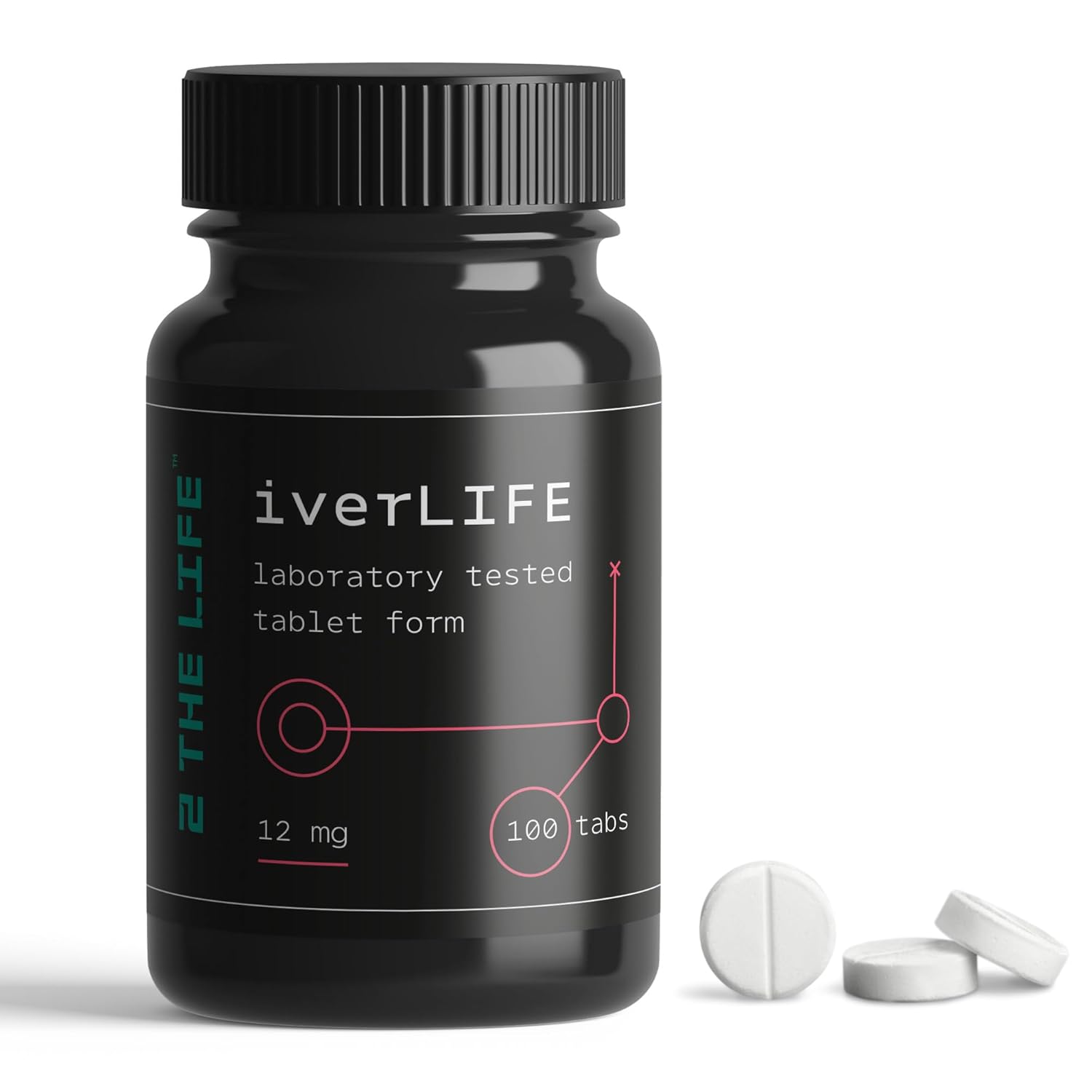 Iverlife 12mg Tablets - 100 Count for Laboratory Use