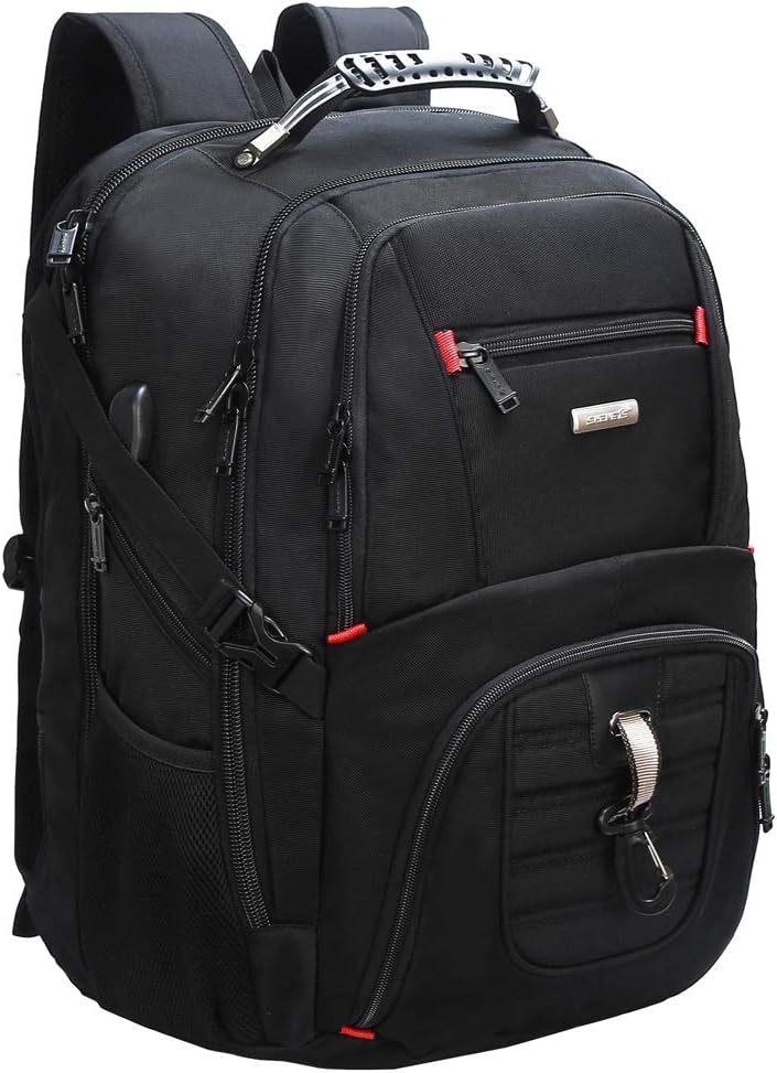 Laptop Backpack 19 Inches with USB Charging Port for Travel