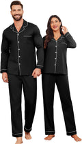Ekouaer Couple Matching Pajamas 100% Cotton Long Sleeve - Soft Couples