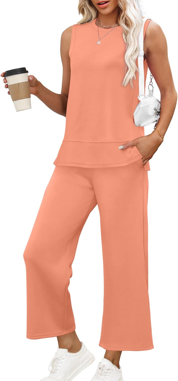 XIEERDUO Women's Summer Travel Tracksuit Comfy Loungewear Set