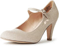 Pixie Mary Jane Shoes Women Oxford Pumps - Retro Cute Kitten Heels