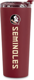 24oz Stainless Steel Tumbler with Dual Lid - Spill Proof Straw