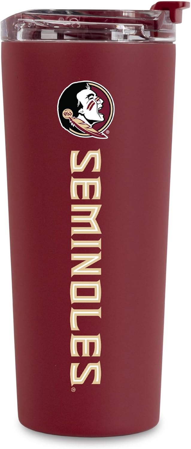 NCAA 24oz Stainless Steel Tumbler with Dual Functioning Lid