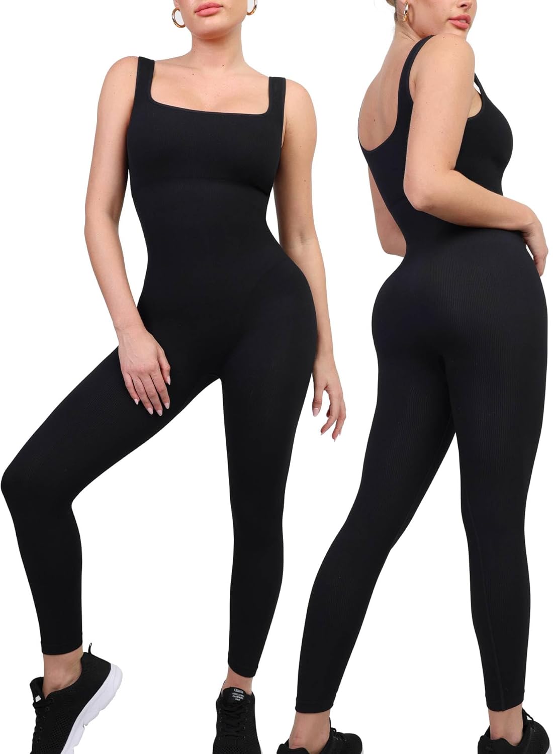Popilush Jumpsuits for Women with Built-In Bra for Comfort
