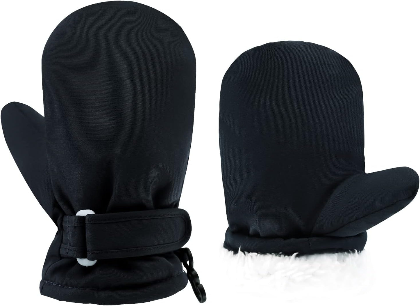 BAVST Toddler Waterproof Fleece-Lined Mittens: Winter Warmth for Kids 3M-5T