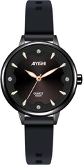 Silver Wrist Watch for Woman - Slim Elegant Mesh or Silicone Band