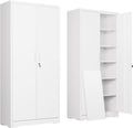 DEVAISE Garage Storage Cabinet with 5 Adjustable Shelves - Heavy Duty