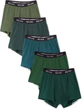 Bolter Mens 5-Pack Cotton Stretch Boxers Shorts for Comfort