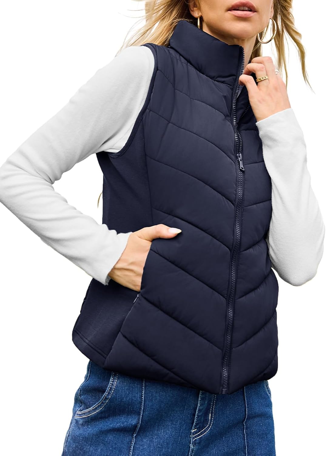 Stylish Dokotoo Puffer Vest for Women - Warm Quilted Outerwear