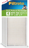 Filtrete 14x20x1 AC Furnace Air Filter 4-Pack - MPR 700 MERV 8