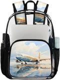 TropicalLife Airplane Clear Backpack Heavy Duty PVC Transparent