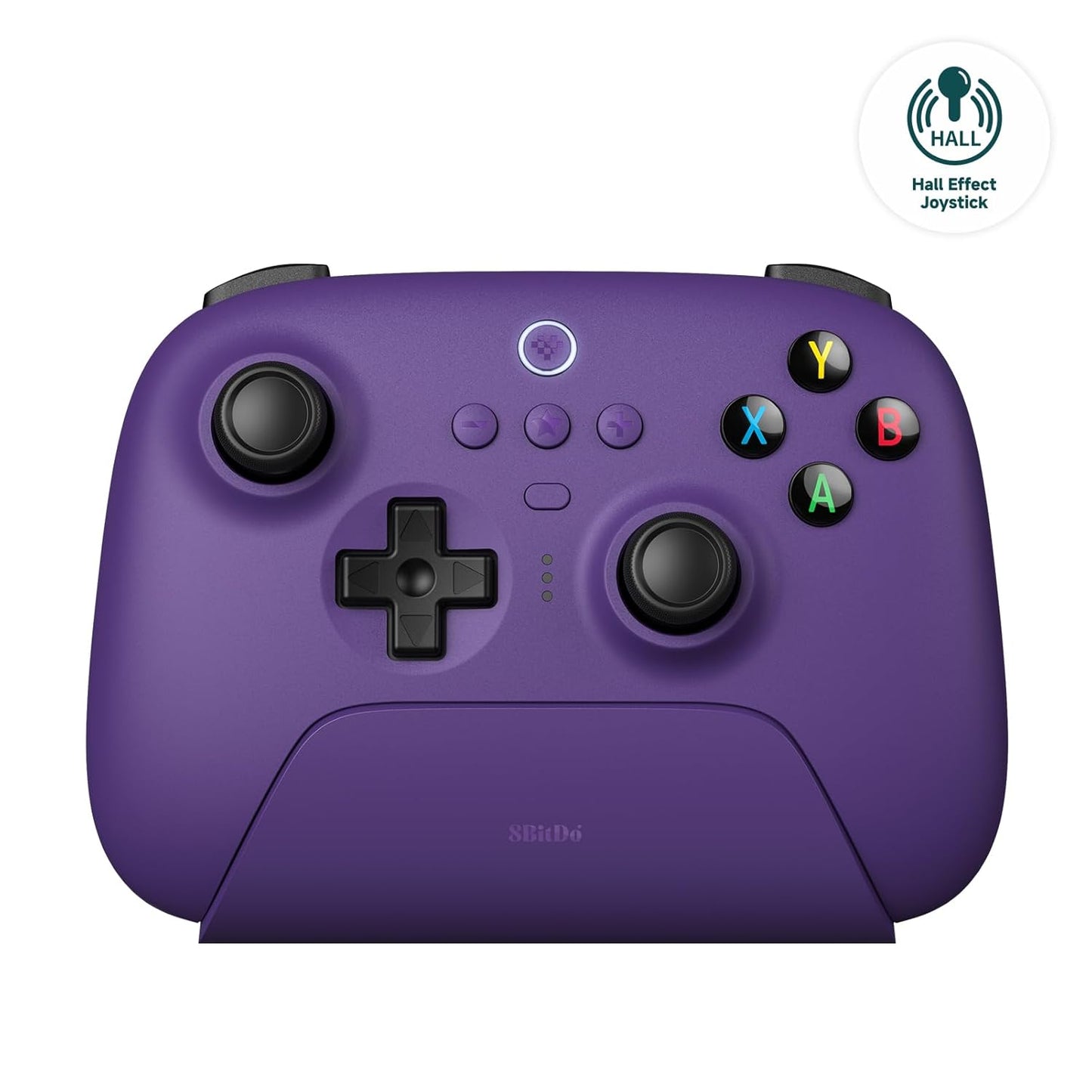 8Bitdo Wireless Gaming Controller for PC & Android, Hall Effect Joystick, Purple