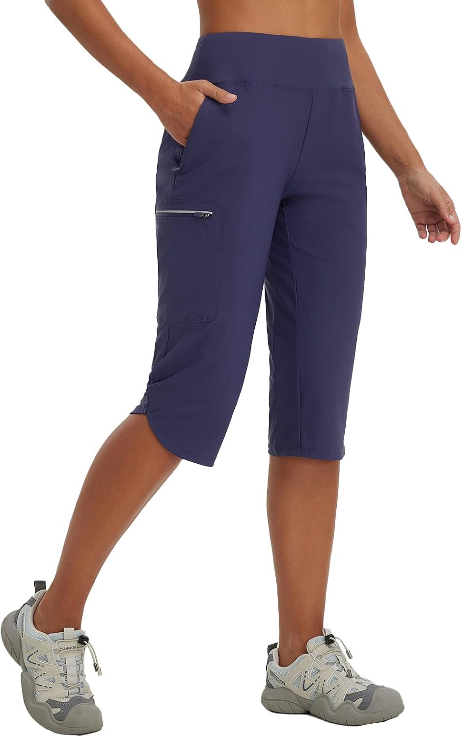 Baleaf Women's 17ft' Capri Pants for Hiking and Outdoor Activities