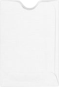 Credit Card Sleeves 2 3/8ft x 3 1/2ft White Linen - Protective 250
