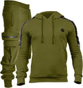 Men's Jogging Sweat Set with Hoodie for Daily Workout Use