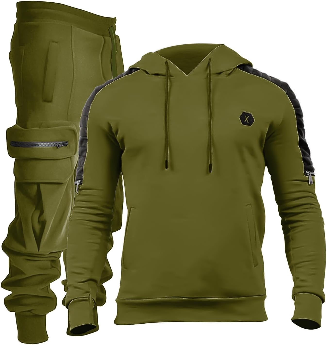 Men's Tracksuit 2 Piece Hoodie Athletic Jogging Sweatsuits