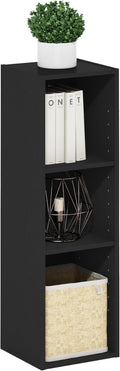 Furinno Fulda 3-Tier Narrow Bookshelf - Slim Space Saver