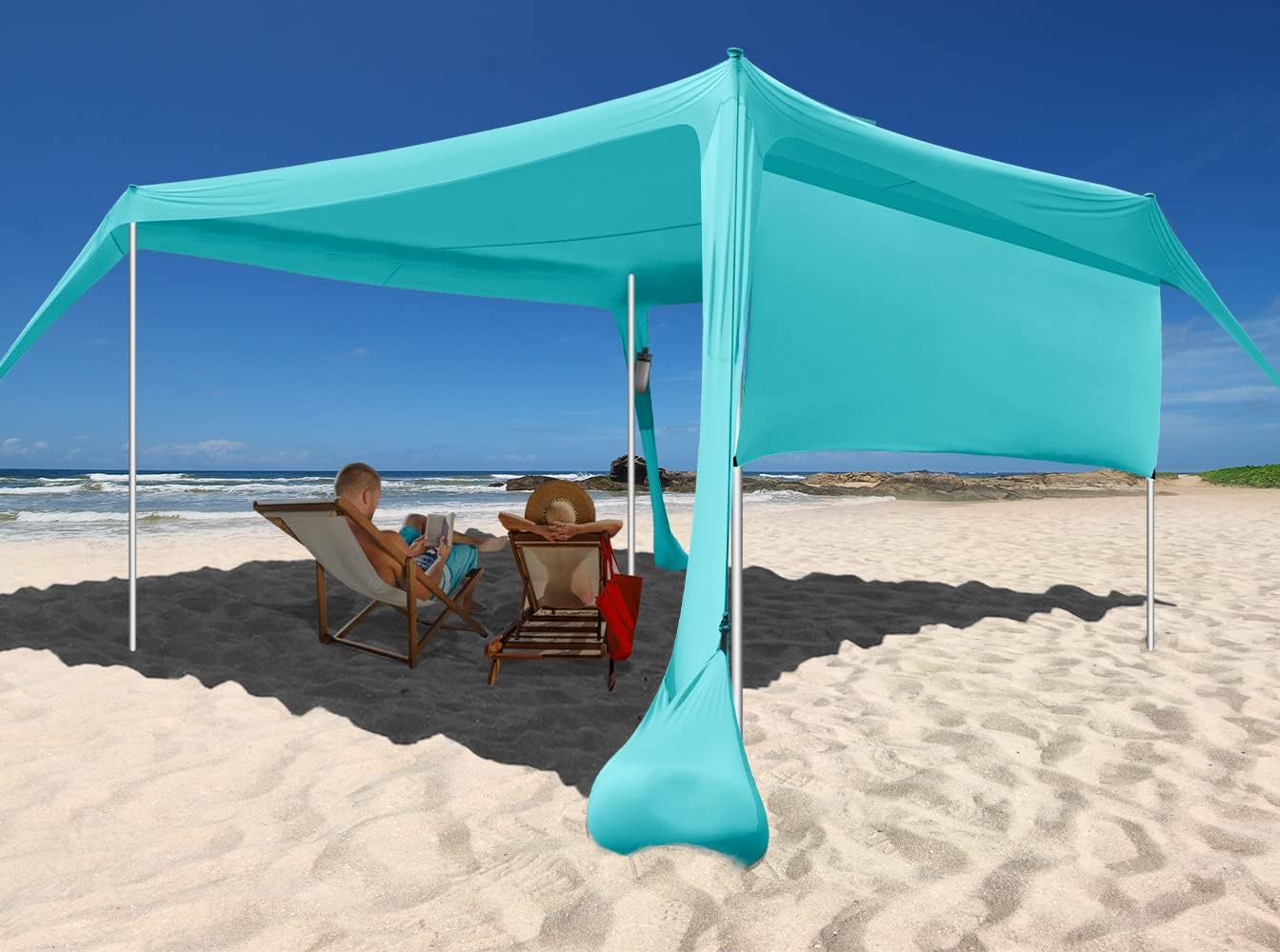 Beach Canopy Tent Shade with Sidewalls for Ultimate Protection