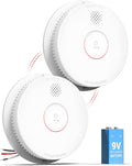 Smoke Detector Hardwired Interconnected Photoelectric Alarm - Dual