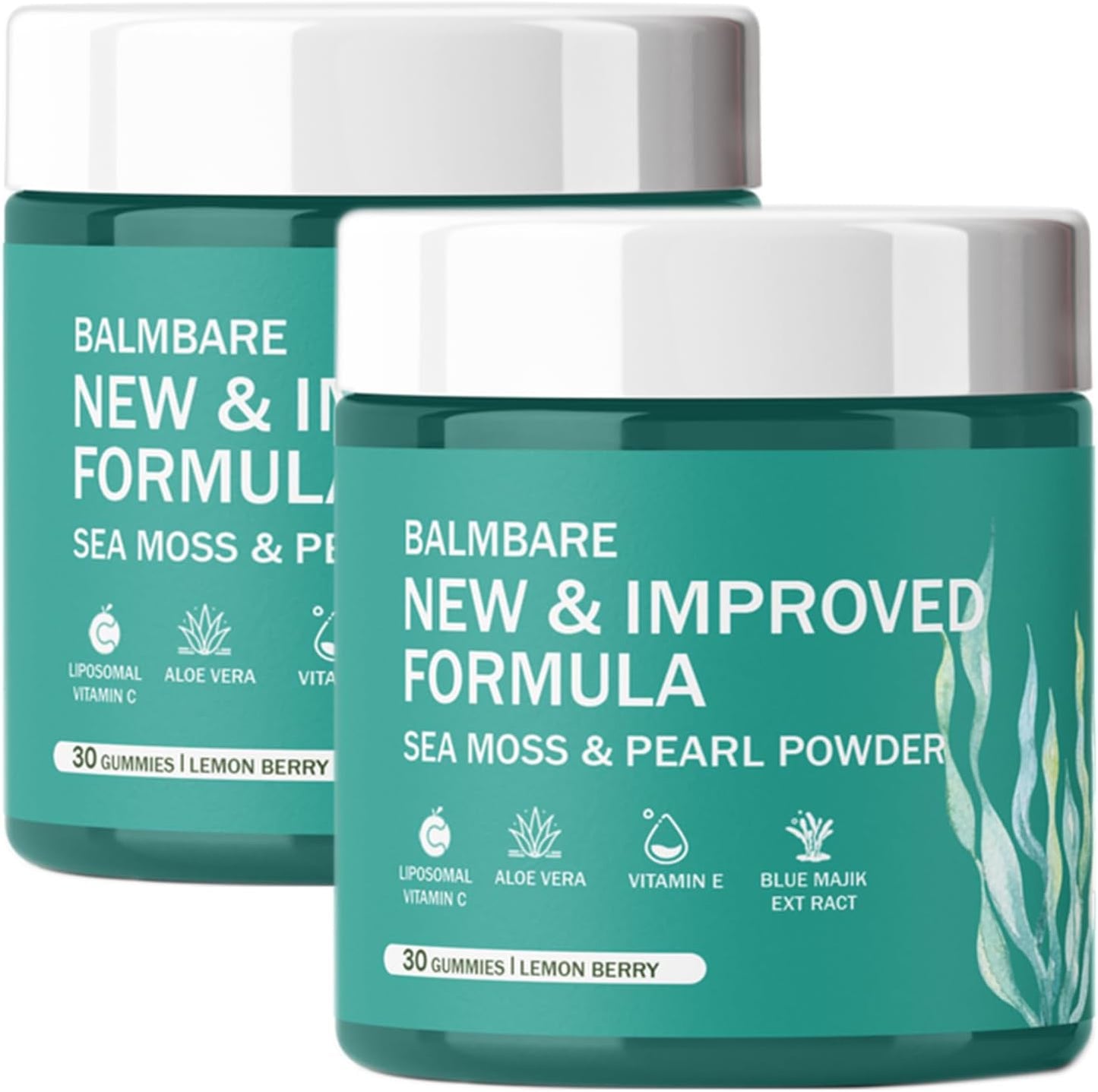 Balmbare Sea Moss Gummies for Hair, Skin & Nails Health