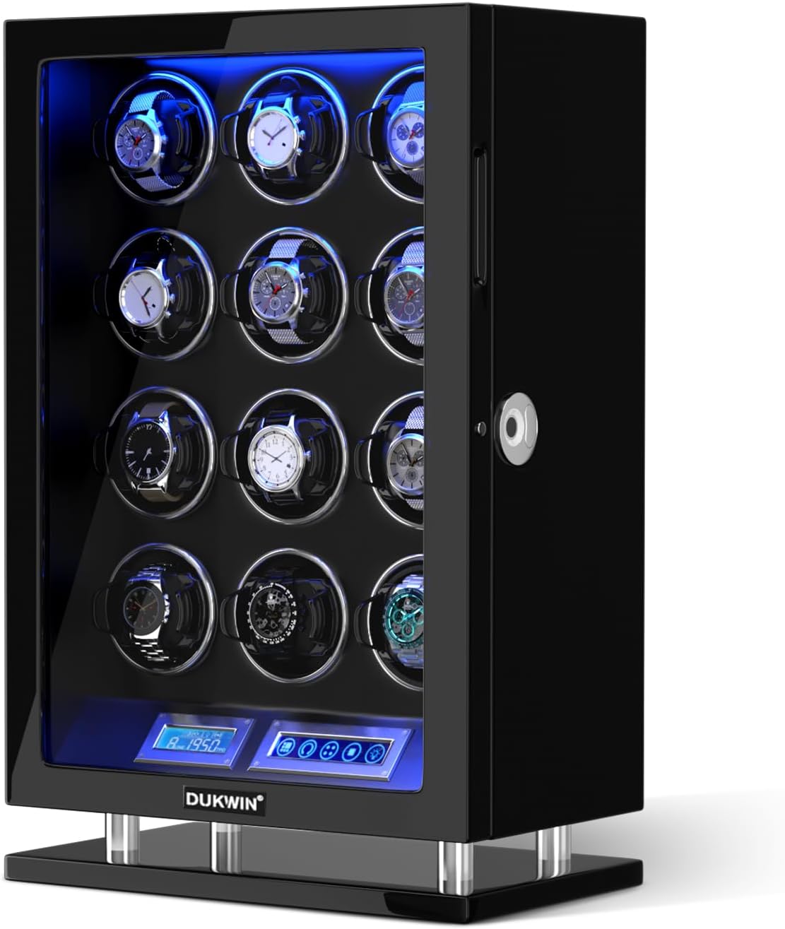 Dukwin Watch Winder: Quiet,Remote Control, LCD